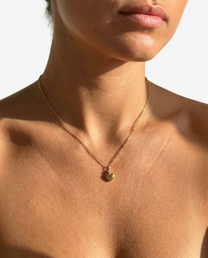 Diamond Heart Pendant Necklace