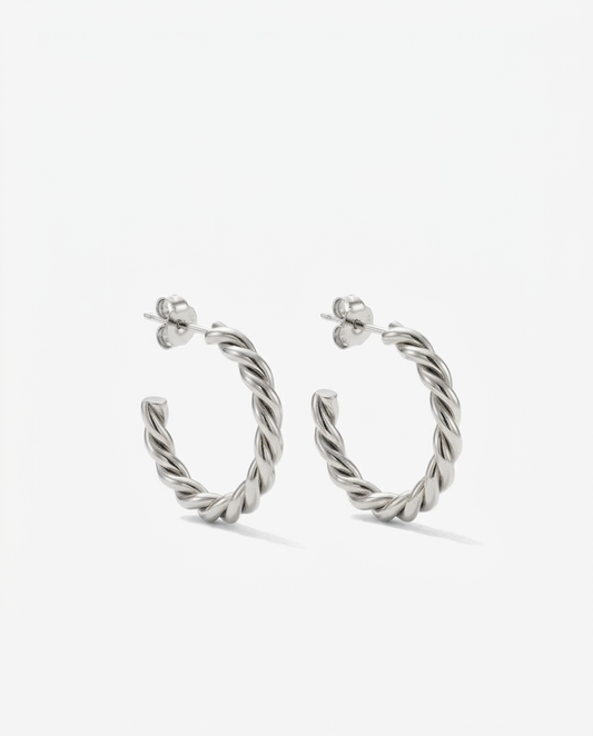 Rope Twist Hoops