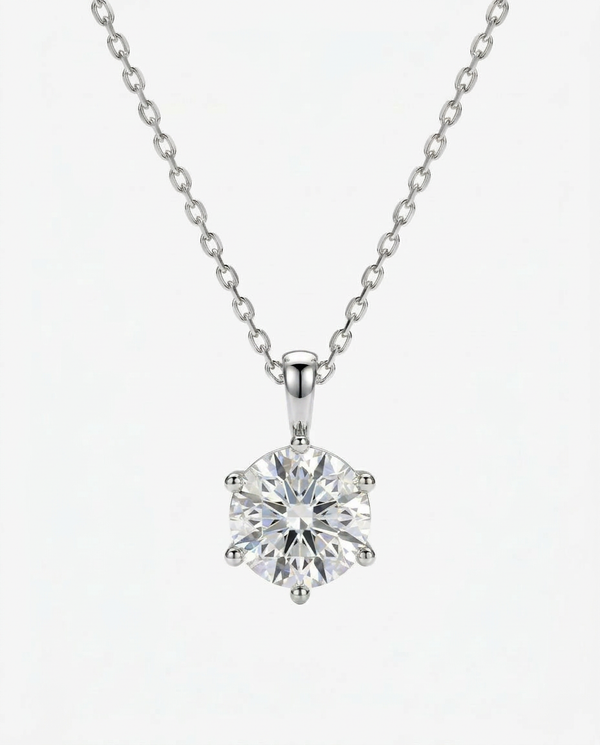 White Gold / 1ct Moissanite