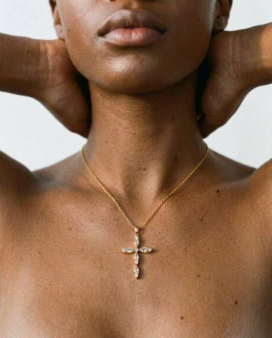 Maria's Cross Necklace