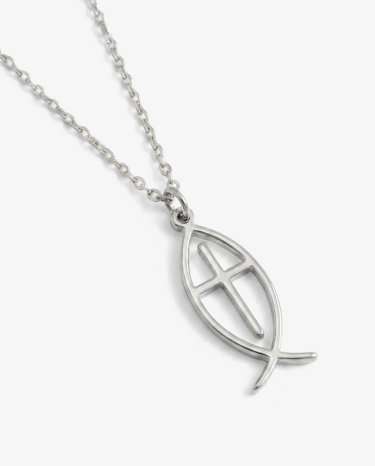 Pesce Cross Necklace
