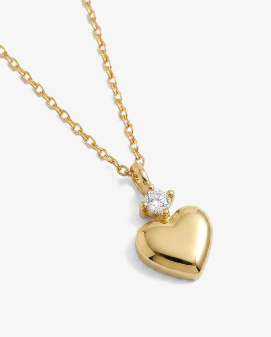 Diamond Heart Pendant Necklace