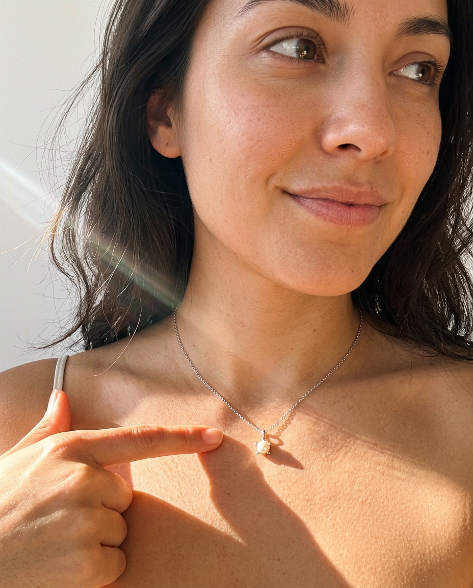 Star Pearl Pendant Necklace