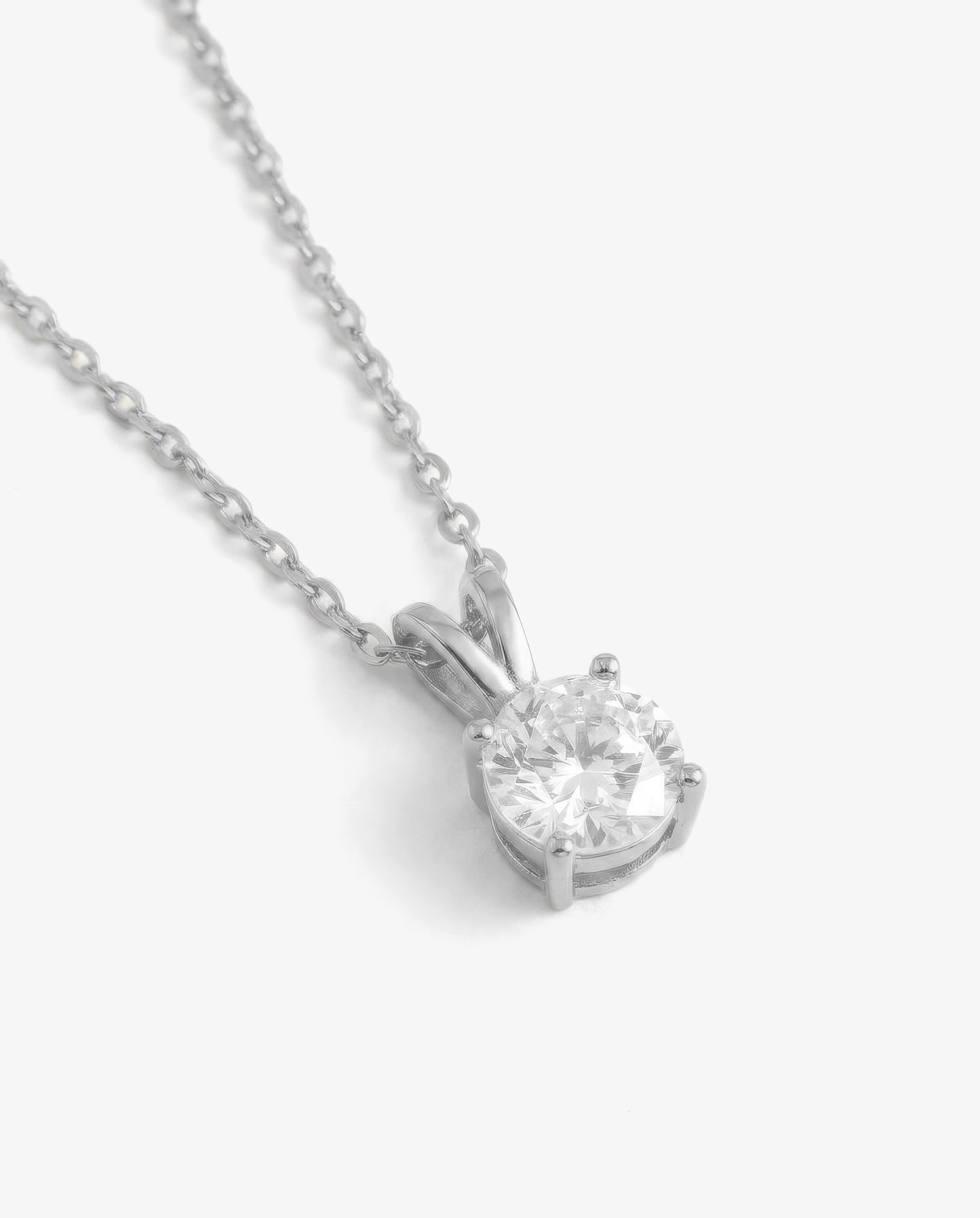 Solitaire & Cable Necklace Set