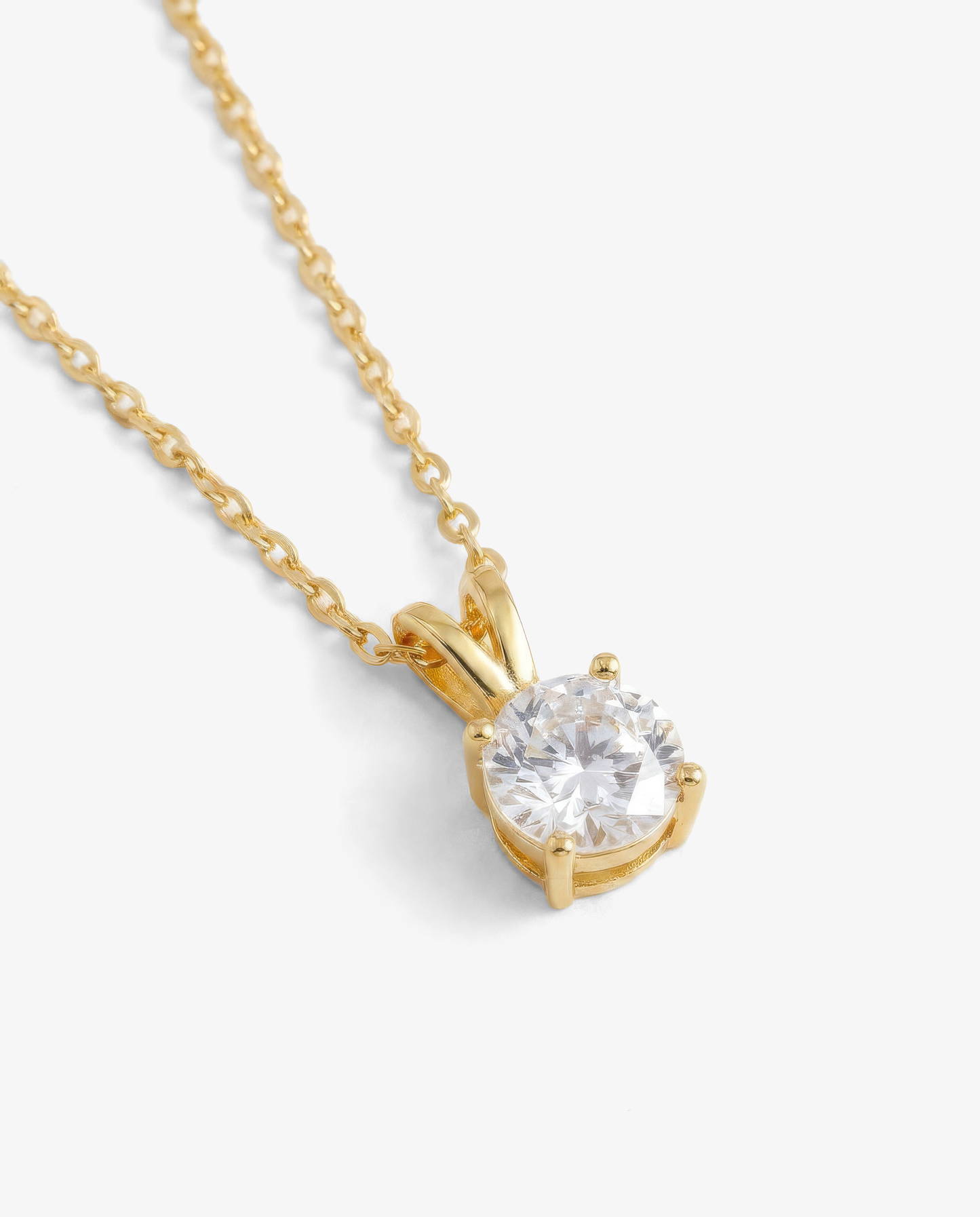 Solitaire & Cable Necklace Set