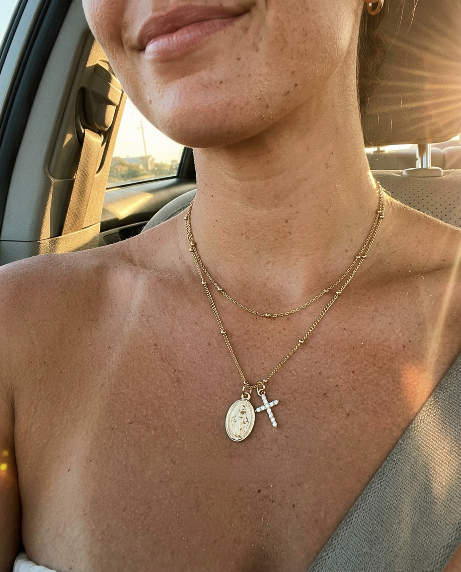 Everyday Miracolosa & Beaded Cable Necklace Set
