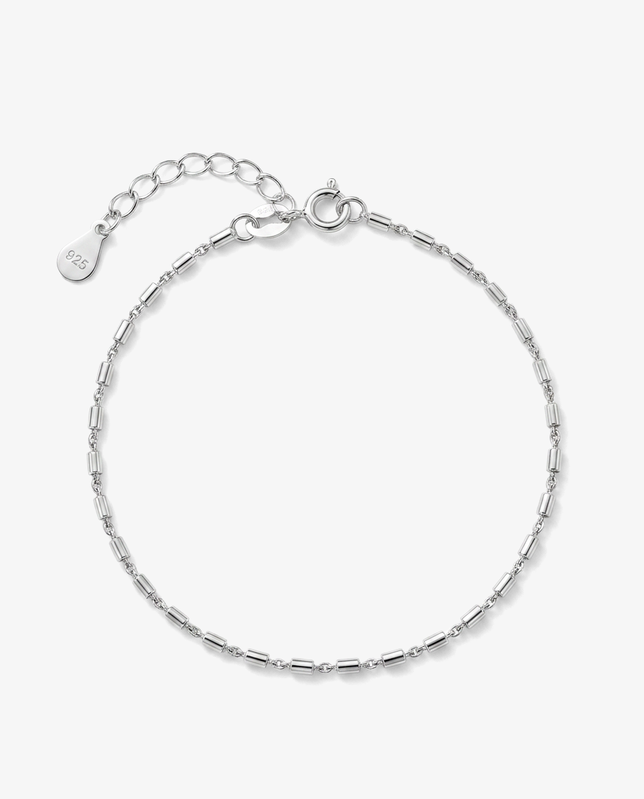 Flat Bar Chain Bracelet