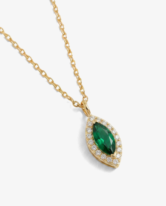 Emerald Marquise Necklace
