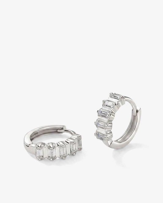 Baguette Hoop Earrings