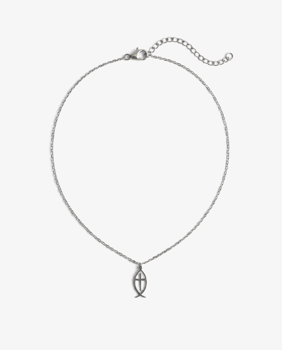 Pesce Cross Necklace