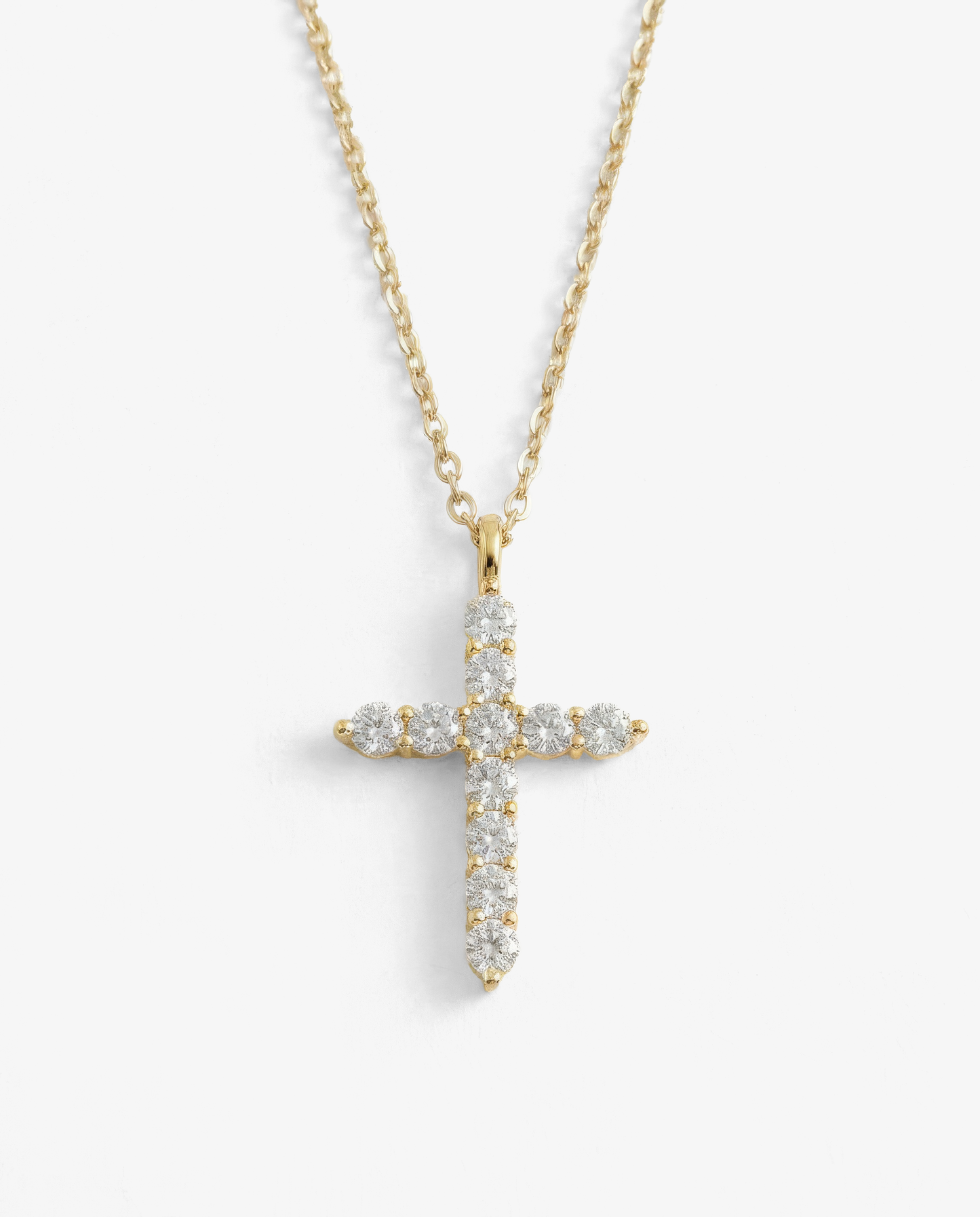 Everyday Pavé Cross Necklace