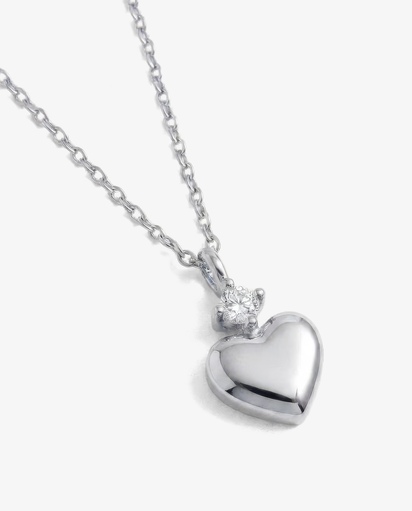 Diamond Heart Pendant Necklace