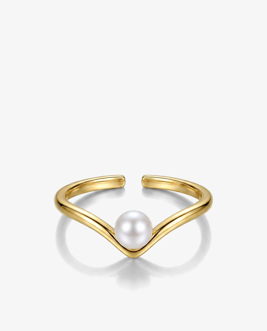Pearl V Ring