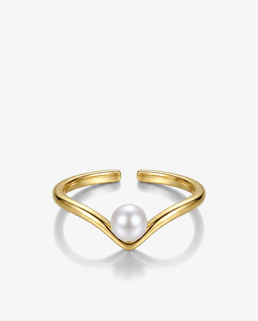 Pearl V Ring