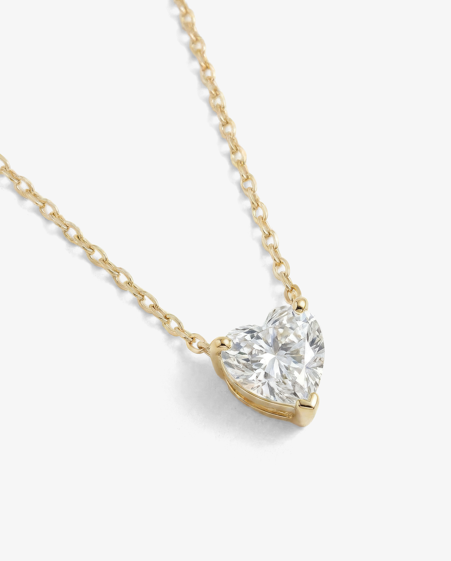 Heart Solitaire Pendant Necklace