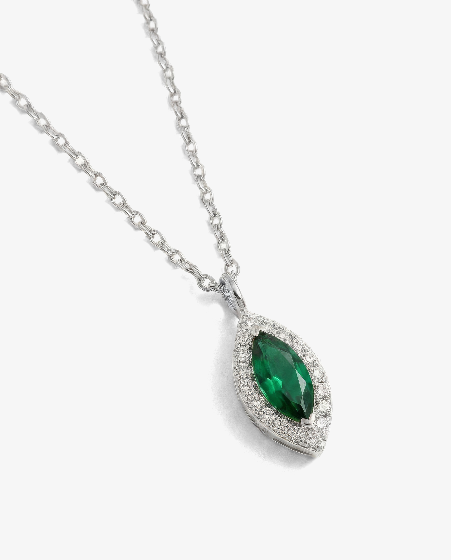 Emerald Marquise Necklace