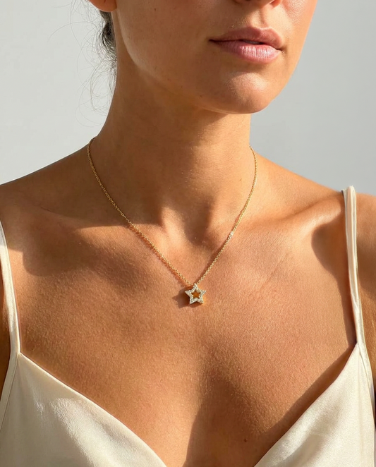 Pavé Star Pendant Necklace
