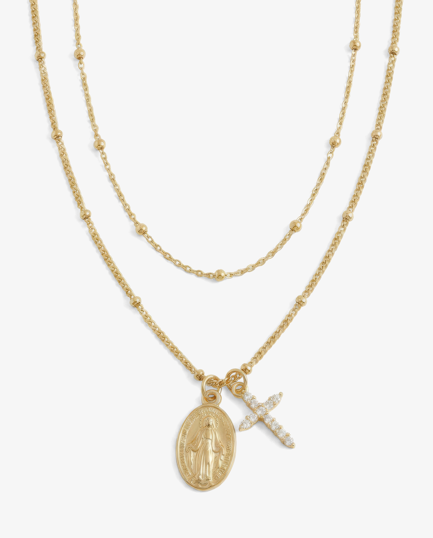 Everyday Miracolosa & Beaded Cable Necklace Set