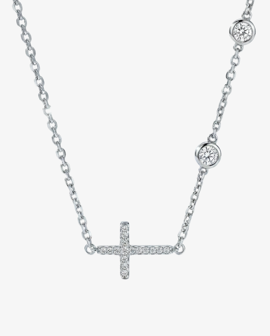 Alt Crystal Cross Necklace