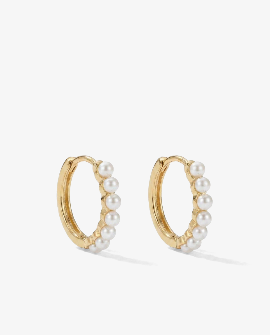 Pearl Fringe Huggies