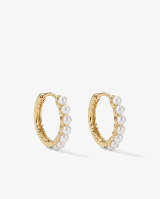 Pearl Fringe Huggies