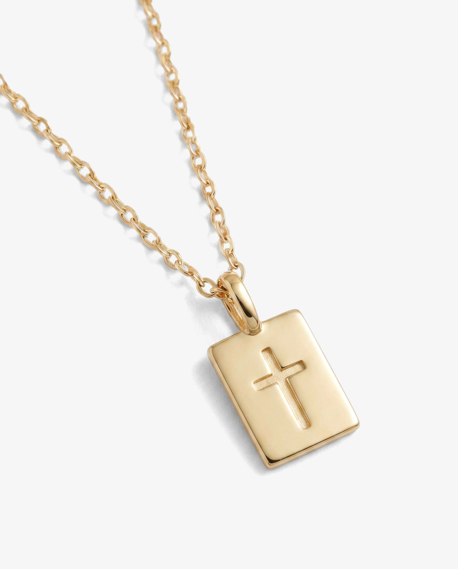 Cross Medallion Pendant Necklace