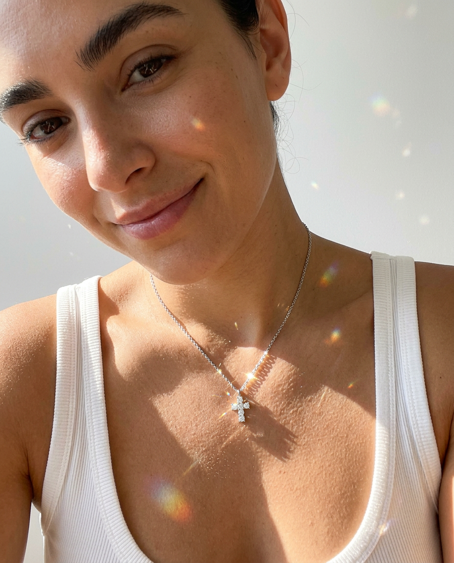 Crystal Cross Necklace