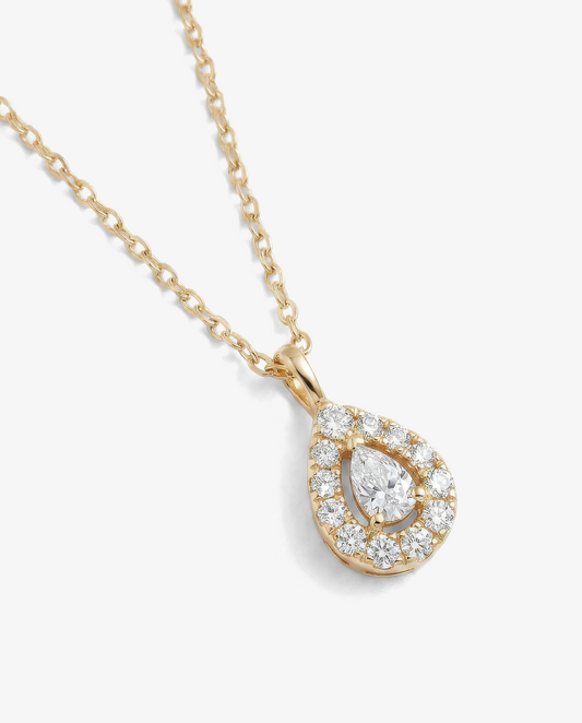Pavé Waterdrop Pendant Necklace
