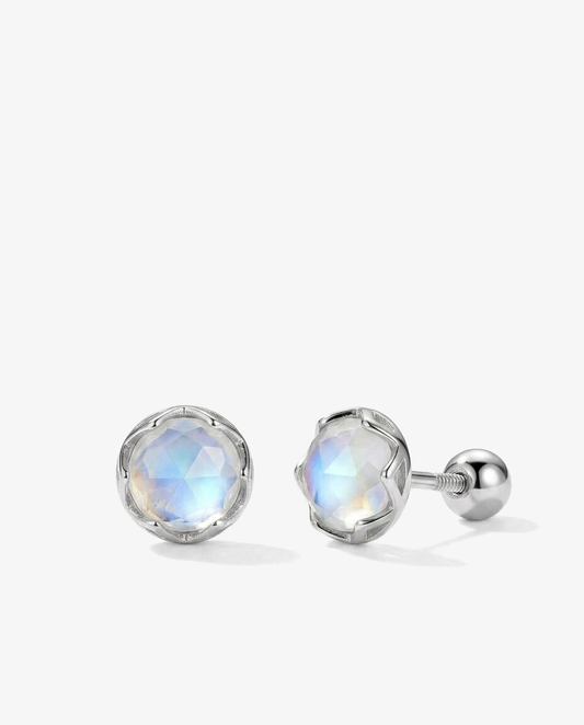Moonstone Studs
