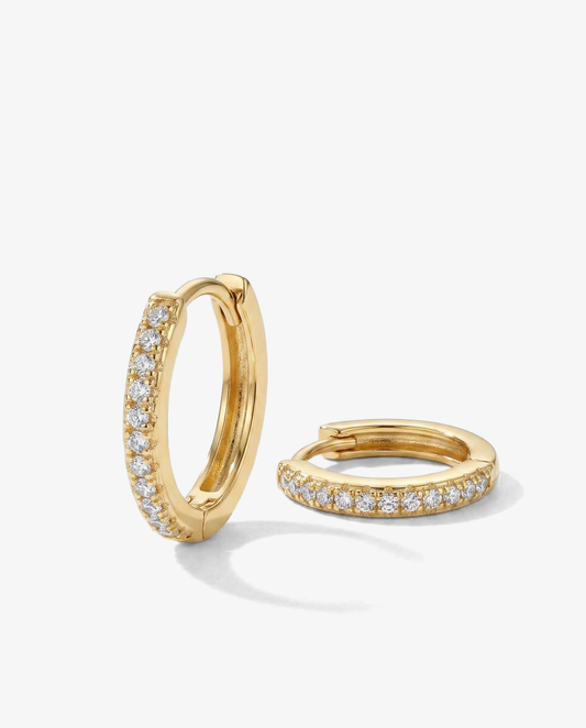 Pavé Rhinestone Hoops