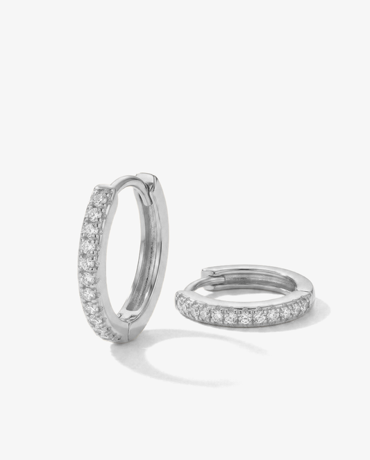 Pavé Rhinestone Hoops