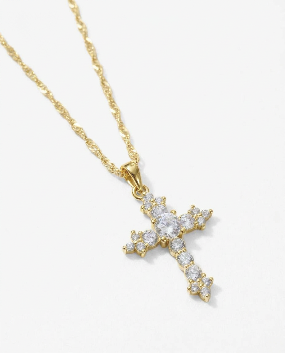 Celeste Cross Necklace