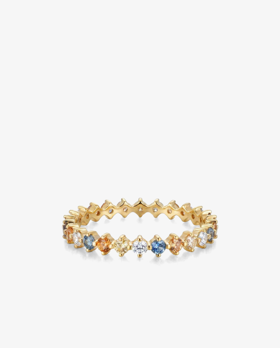 Multicolour Gemstone Ring