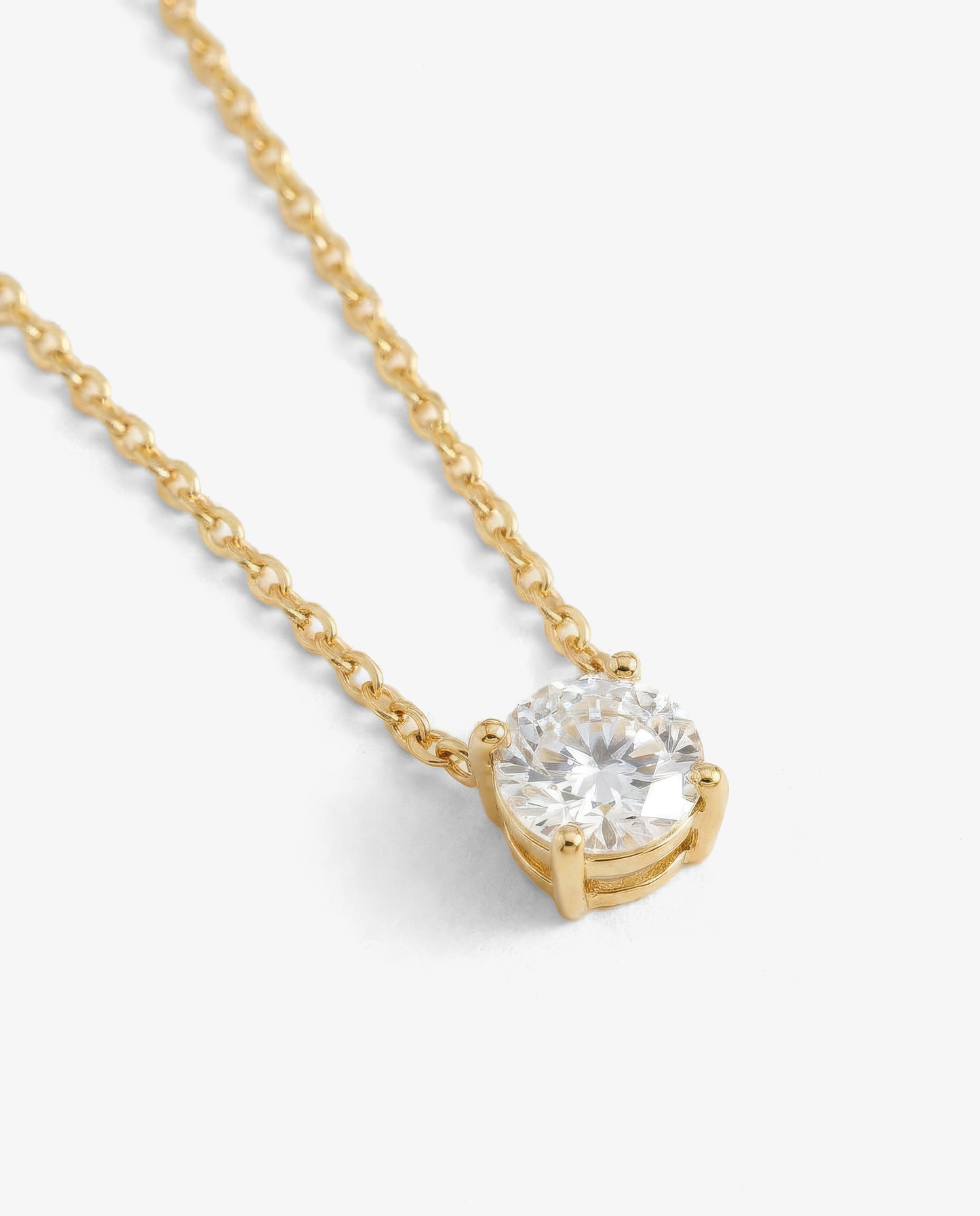 Solitaire & S-Chain Necklace Set