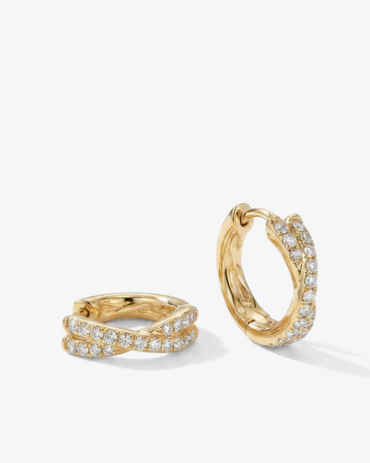 Crossover Zircon Hoops