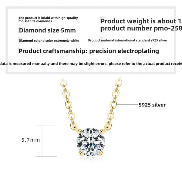925 Silver / Gold - Ruth's Same Necklace (0.5 Carat)