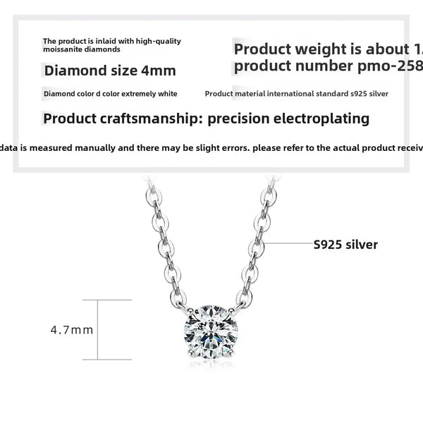 925 Silver / White - Ruth's Same Necklace (0.3 Carat)