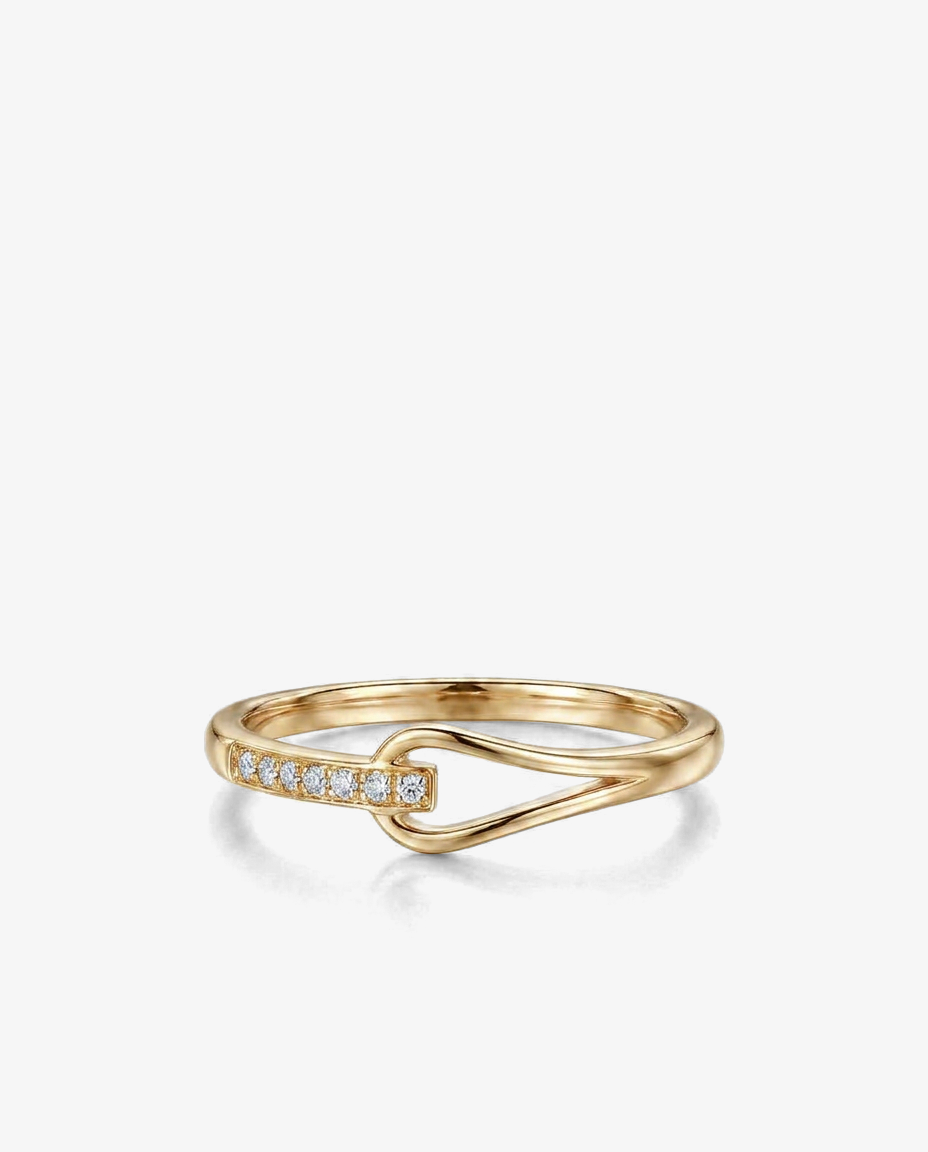Geometric Pavé Ring