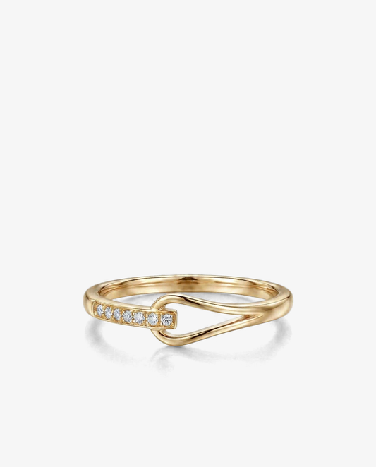 Geometric Pavé Ring