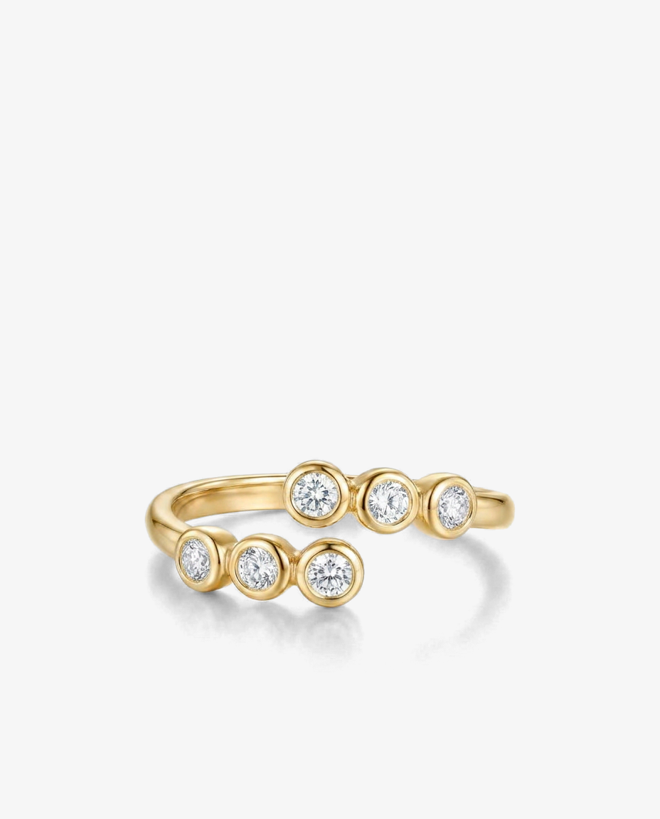 Bubble Bezel Ring