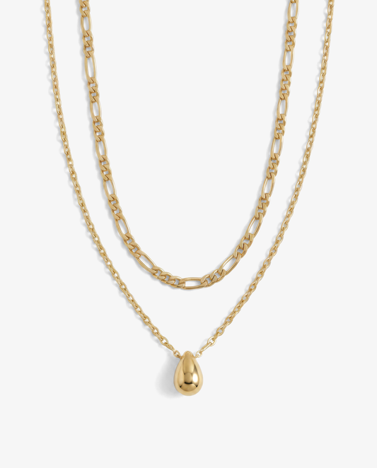 Pear & Figaro Necklace Set