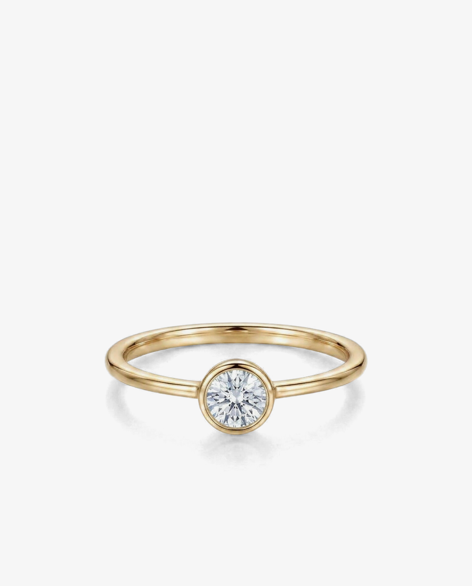 Bezel Solitaire Ring