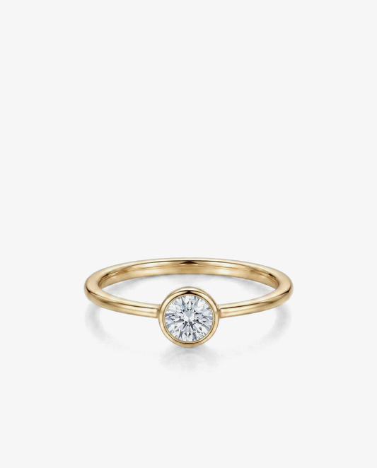 Bezel Solitaire Ring