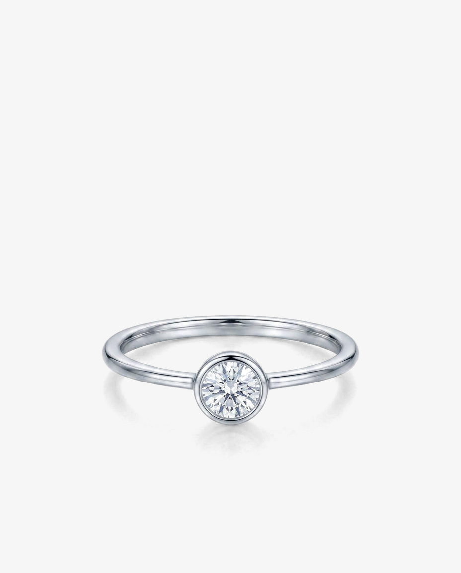 Bezel Solitaire Ring