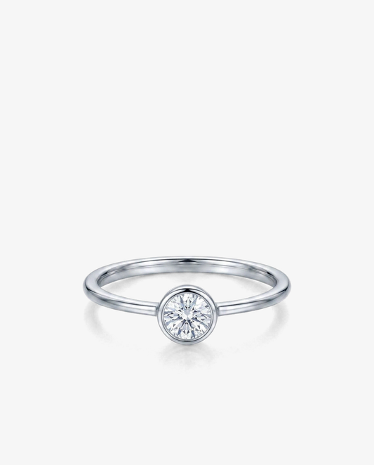 Bezel Solitaire Ring