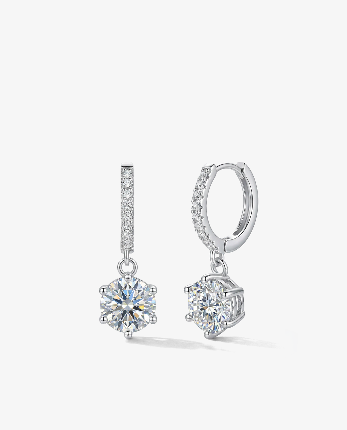 Solitario Drop Earrings