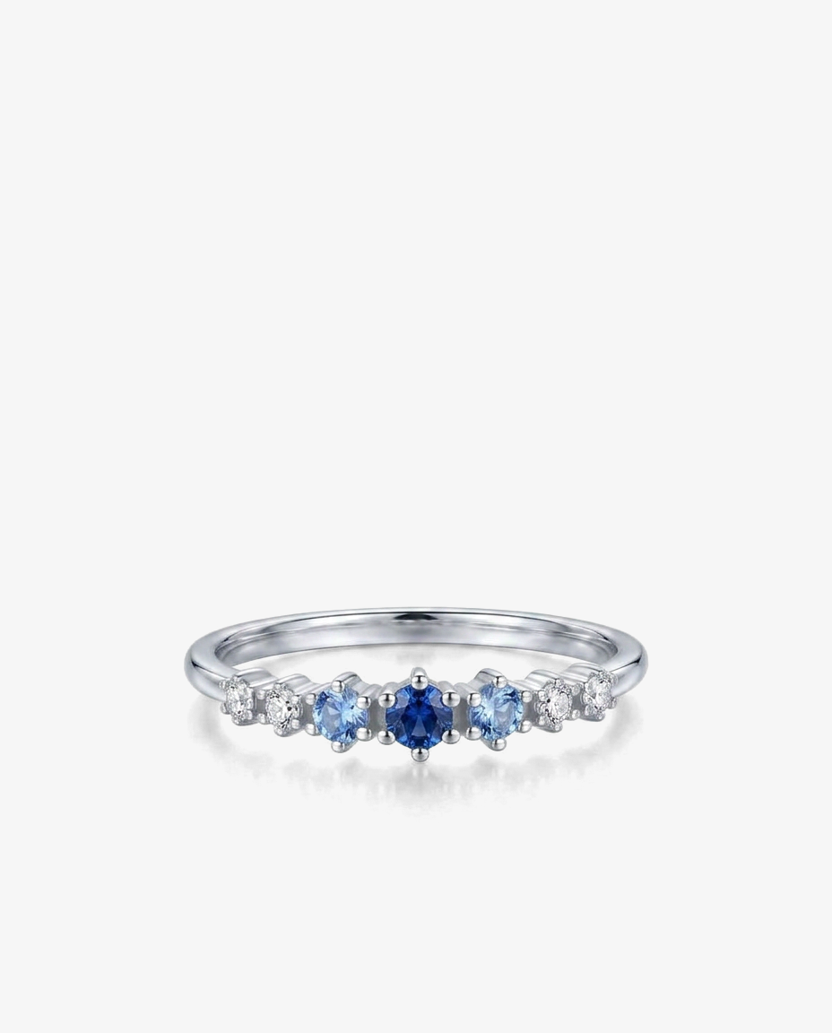 Blue Zircon Ring