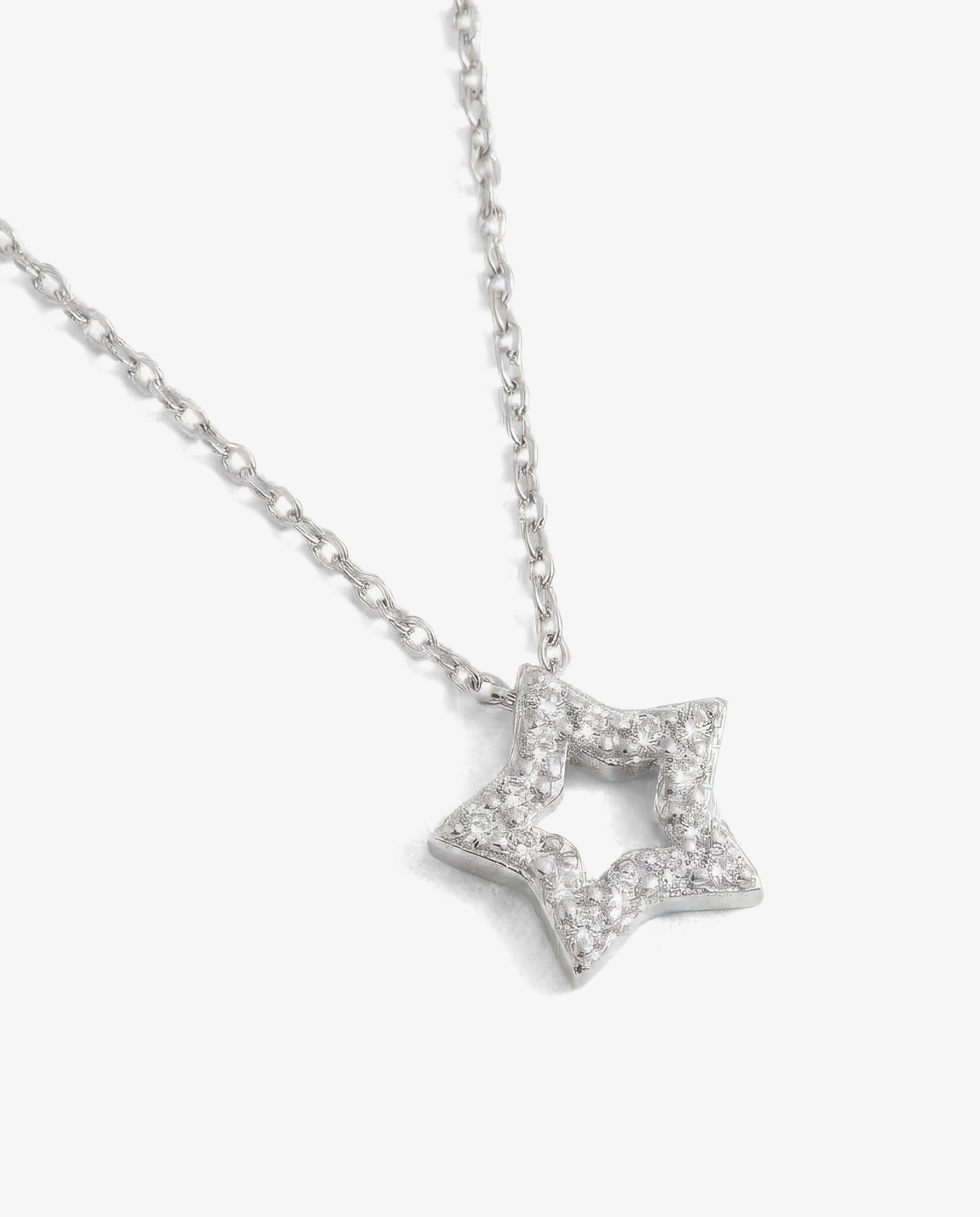 Pavé Star Pendant Necklace