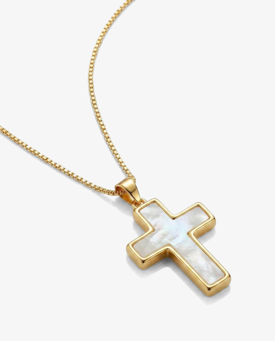 Madreperla Cross Necklace