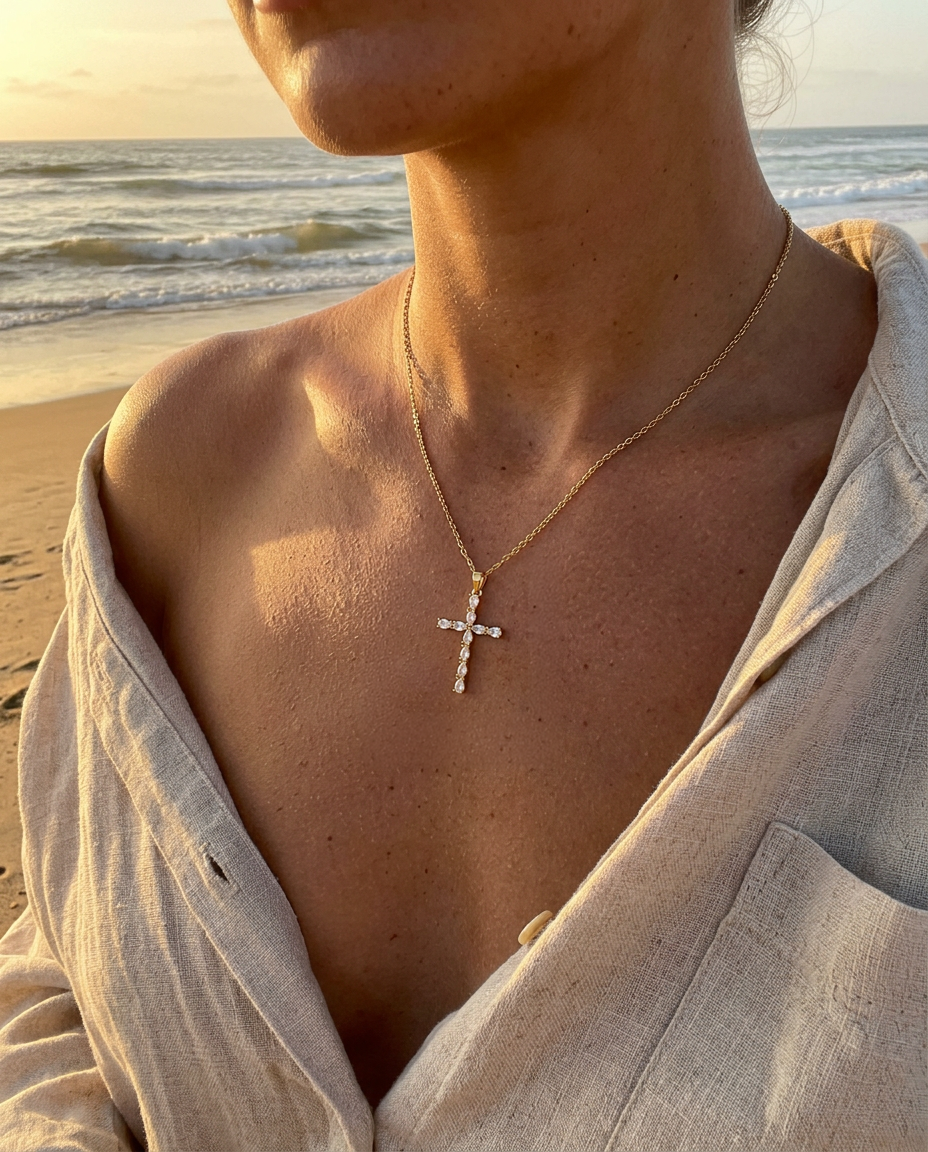 Bellagio Cross Necklace